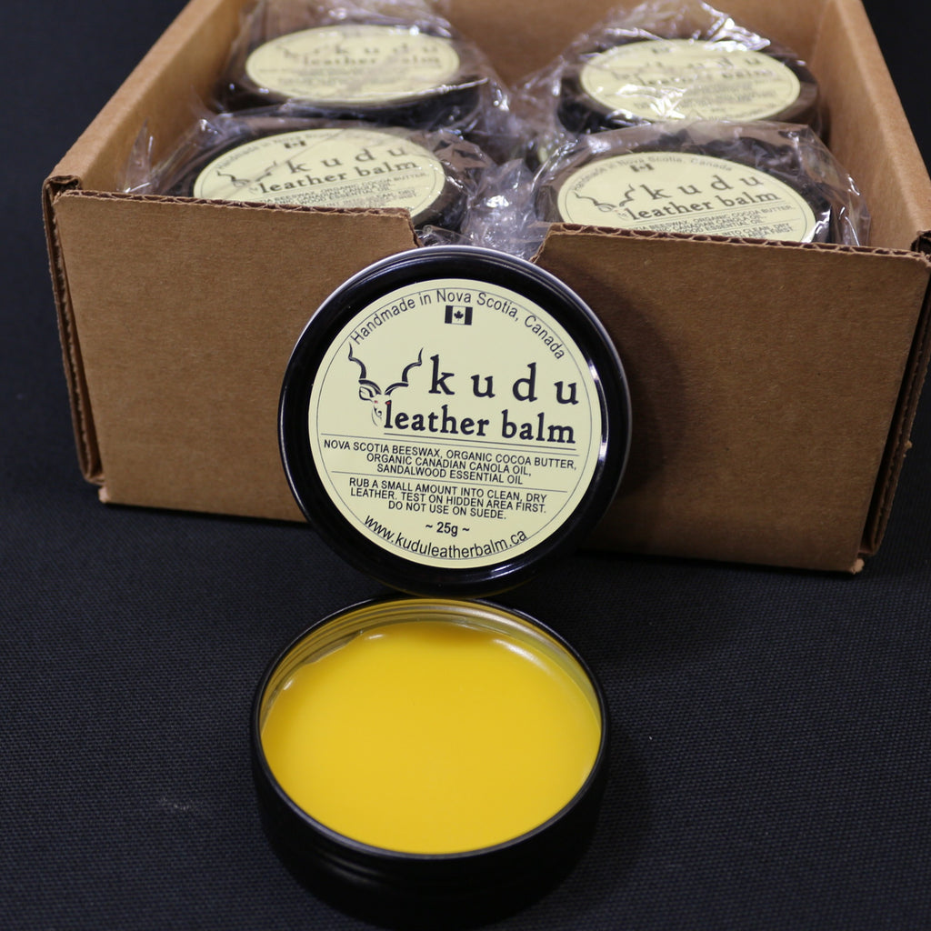 All Natural Leather Balm - 12 pack, 25g tins, Free Delivery in HRM