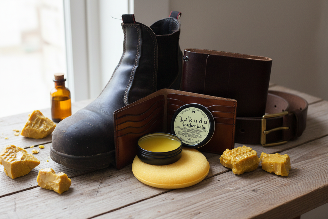 Leather Balm Lifestyle Shot